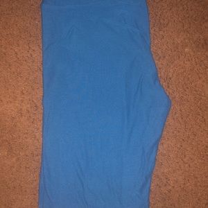 TC LULAROE LEGGINGS NWOT SOLID BLUE!